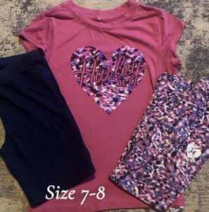 3pc. Girls size 7/8 outfit set.